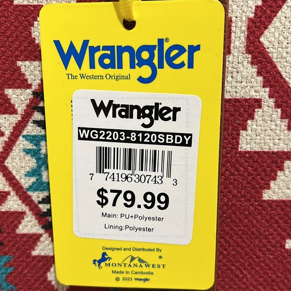 Wrangler Red Aztec Tote Bag - Picture 2 of 10